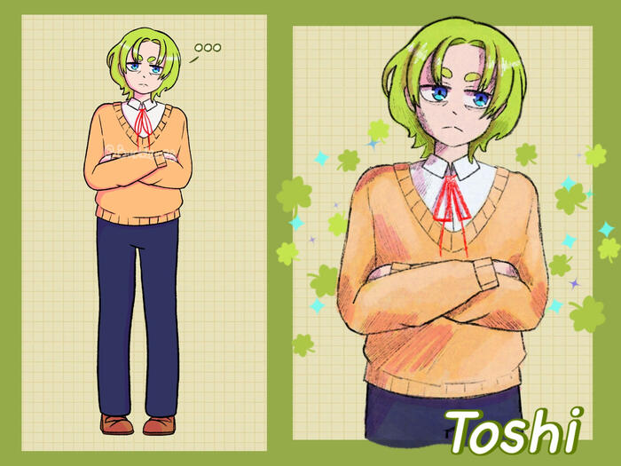 Toshi Wakinari - Reference Sheet (The Loser Club)