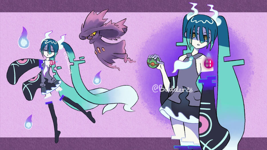 Project Voltage: Ghost Type Miku (Fanart)